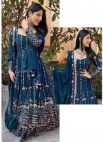 Georgette Morpeach Festival Wear Embroidery Work Readymade Sharara Suit